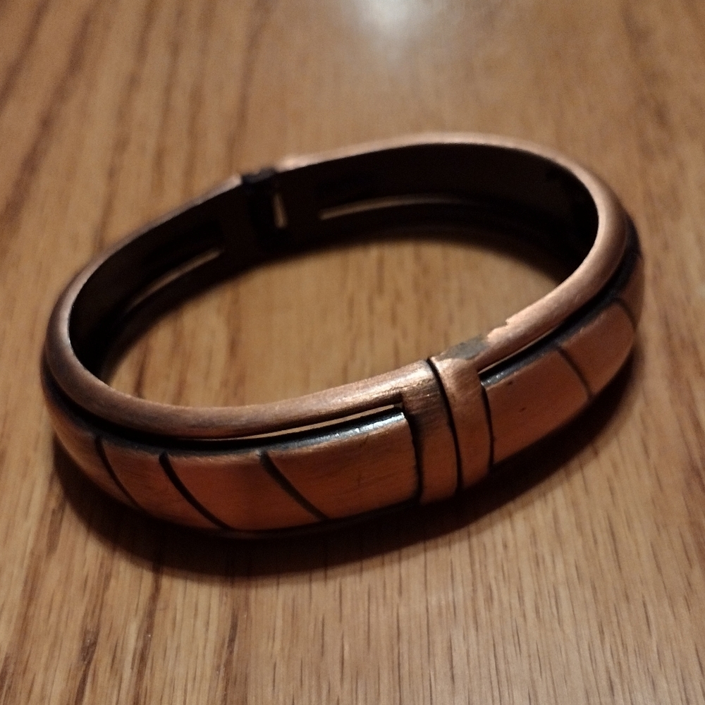 Heavy Solid Copper Cuff Bracelet - image 6
